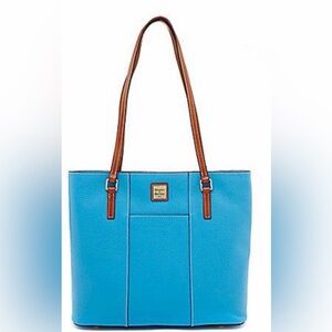 Dooney & Bourke Pebble Grain Lexington Azure Blue Handbag